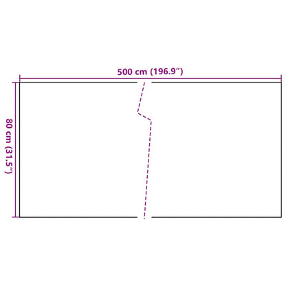 Toldo Para Balcón Ratán Sintético Marrón Y Negro 500x80 Cm / Vetonek_2