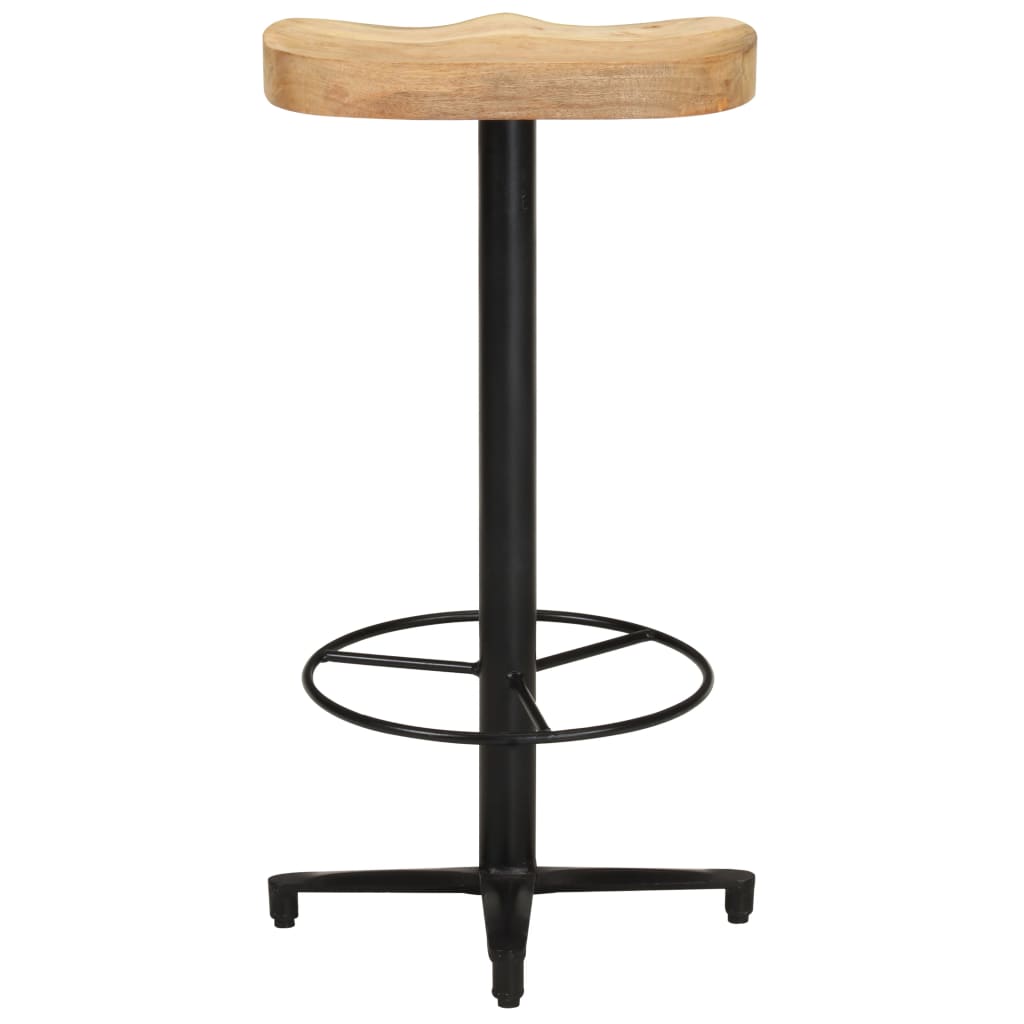 Taburetes De Cocina 2 Unidades Madera Maciza De Mango 76 Cm_1