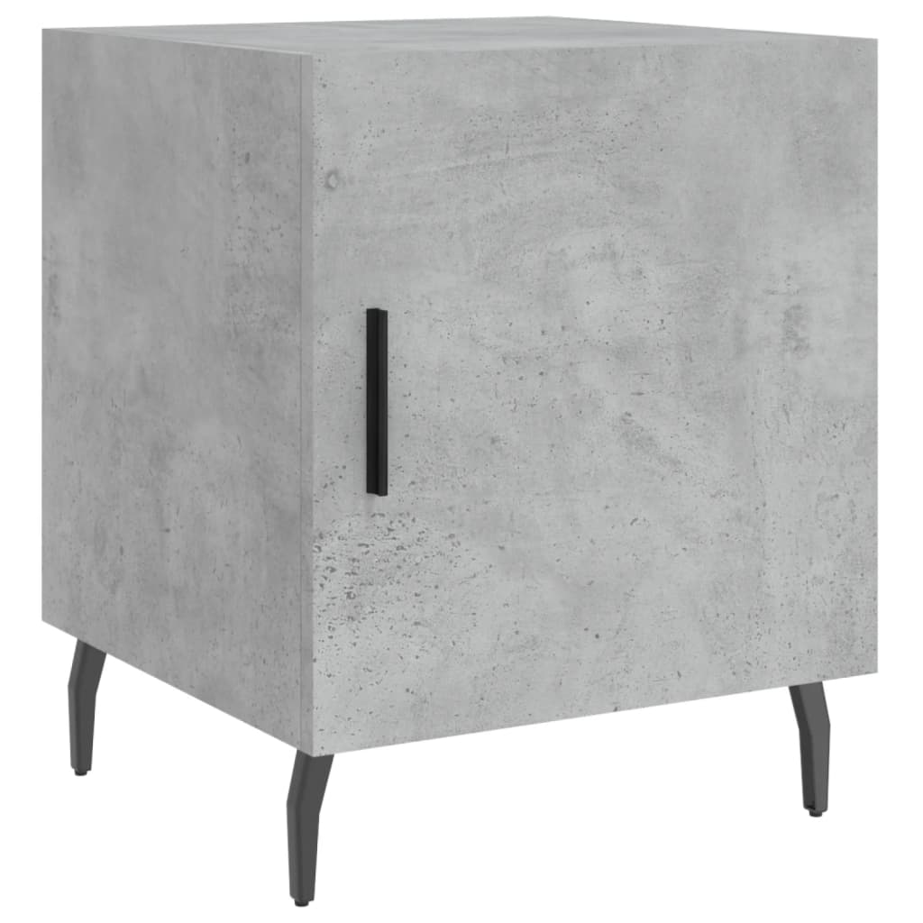 Mesitas Noche 2 Uds Madera Ingeniería Gris Hormigón 40x40x50 Cm_4