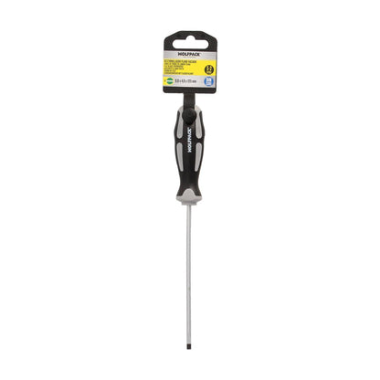 Destornillador Plano Vaciado Acero S2 Mango Tpr Bimaterial. Medida 0,8 X Ø 4,0 X 125 Mm.  Din5265_2