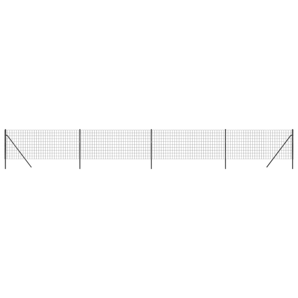 Cerca De Alambre De Acero Galvanizado Gris Antracita 1,1x10 M / Vetonek_0