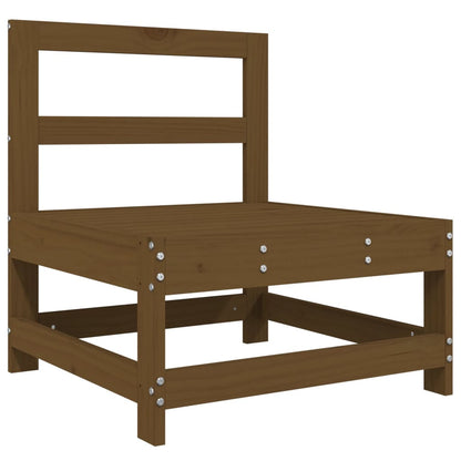 Vidaxl Juego Muebles De Jardín 8 Pzas Madera Maciza Pino Marrón Miel_3