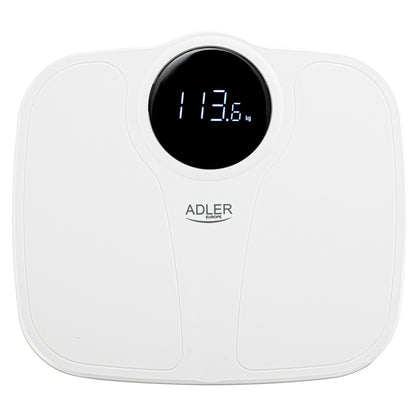 Báscula De Baño Digital, Alta Precisión 180kg, Pantalla Led Apagado Automático, Antideslizante, Briebe, Sc1124w, Blanco