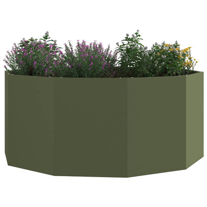 Jardinera Verde Oliva 120 X 120 X 50 Cm Acero_2