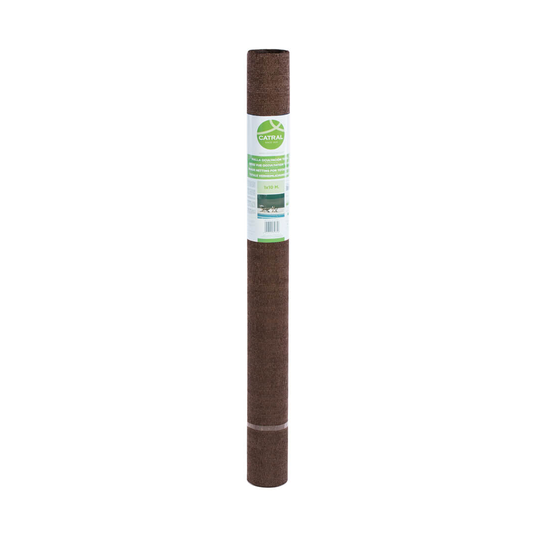 Malla De Ocultación Recynet 120 Gr 1x50 M Marrón Nortene_2