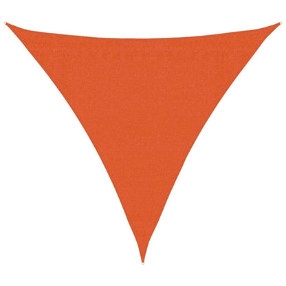 Toldo De Vela Triangular Hdpe Naranja 160 G/m² 3,6x3,6x3,6 M_0