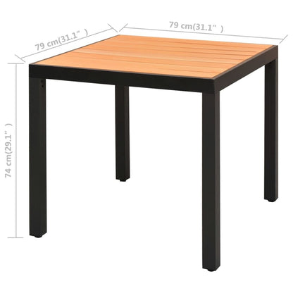 Vidaxl Set De Comedor De Jardín De 3 Piezas Pvc Ratán Negro Y Marrón_2