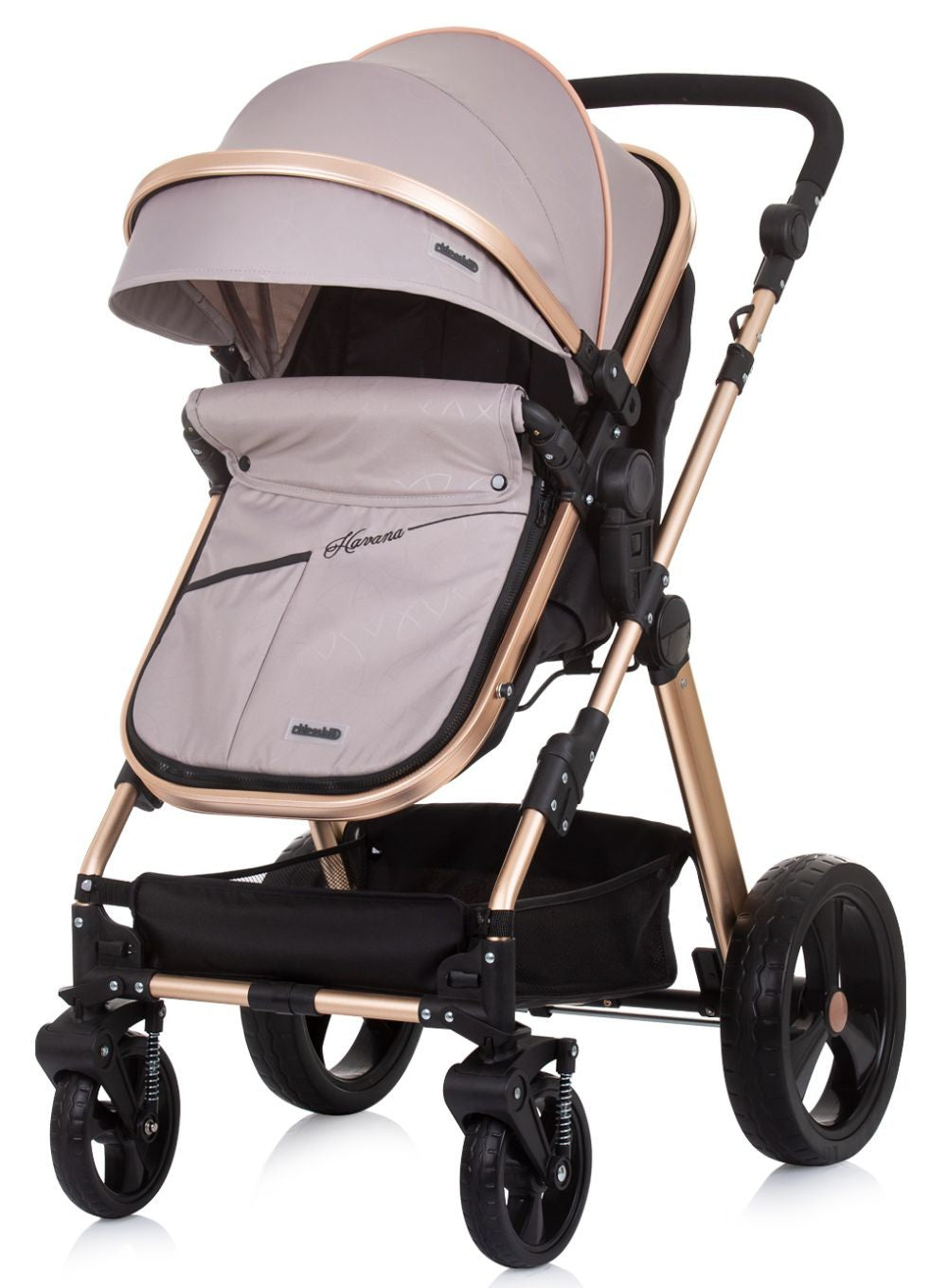Carrito De Bebé Havana Dúo Convertible Hasta 22 Kg Con Bolso Y Mosquitera Sand_2
