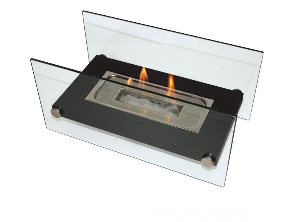 Chimenea De Etanol De Sobremesa En Metal Negro Oniros Purline_0