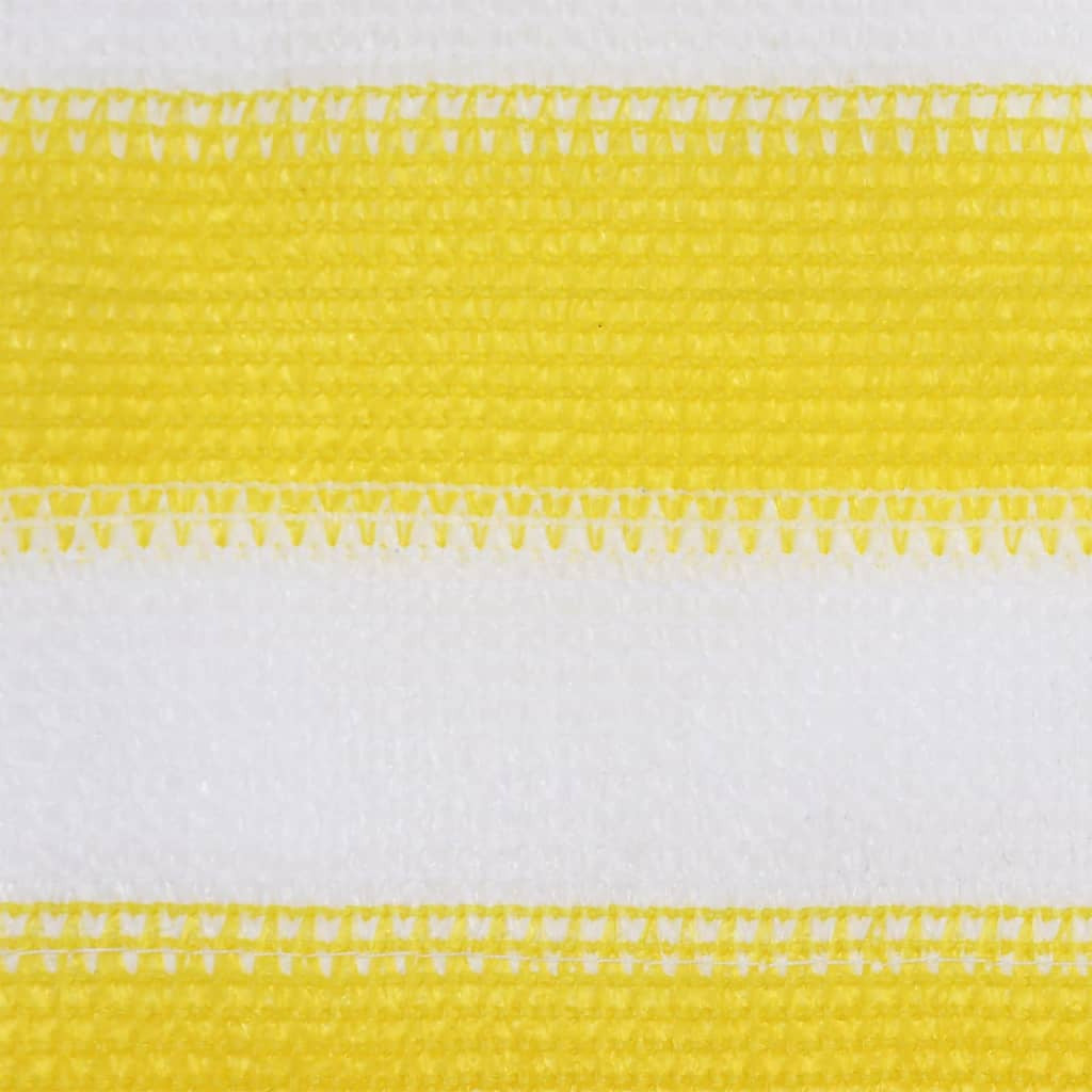 Vidaxl Toldo Para Balcón Hdpe Amarillo Y Blanco 90x500 Cm_1