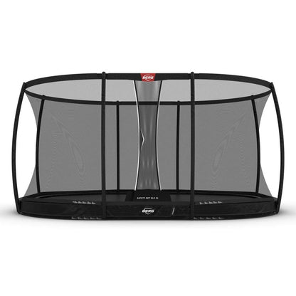 Cama Elastica Berg Inground Grand Champion 520 + Red Deluxe Negro Safety Net Deluxe Xl._0