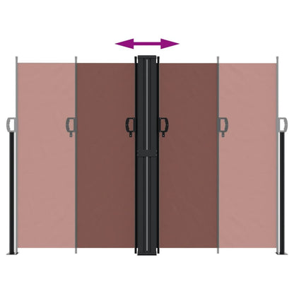 Vidaxl Toldo Lateral Retráctil Marrón 180x600 Cm_4