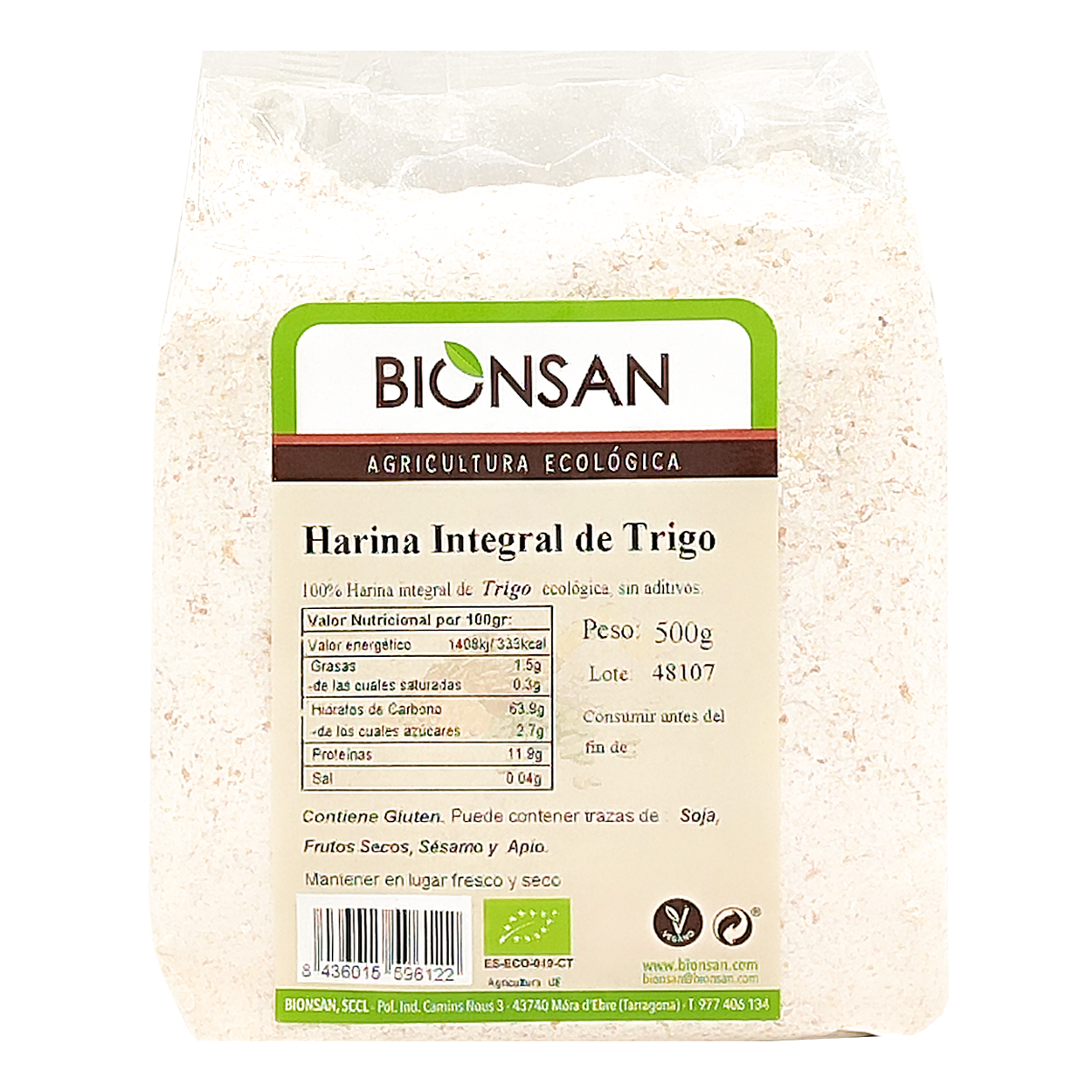 Harina Integral De Trigo Ecológica De Proximidad 500gr_0