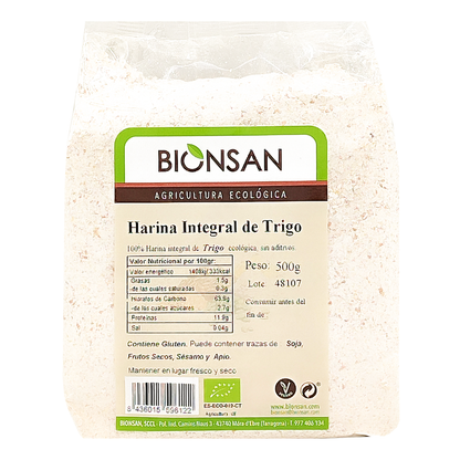 Harina Integral De Trigo Ecológica De Proximidad 500gr_0