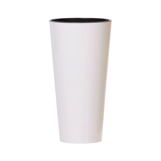 Maceta Brillo Tubus Slim 8l., Dimensiones (mm) 200x200x381, Color Blanco_0