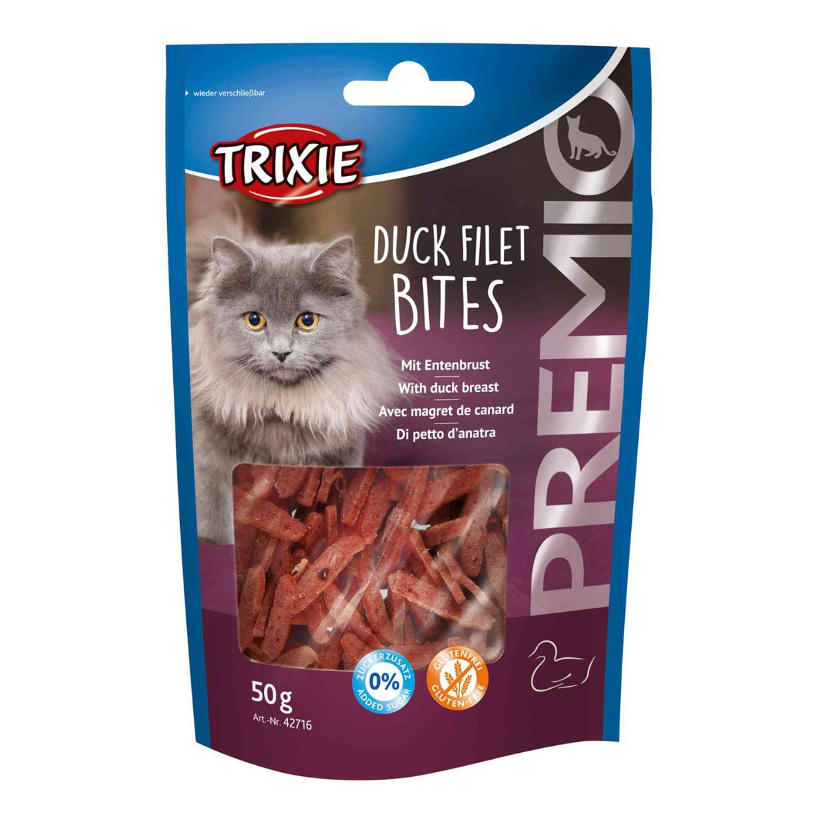Snack PREMIO Duck Filet Bites, Duck, 50 g
