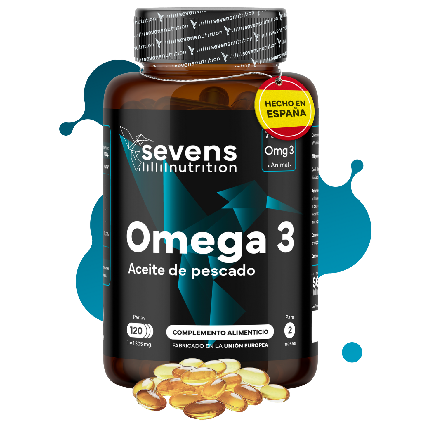 Omega 3 Sevens Nutrition. Apoyo Para Corazón Y Cerebro._0