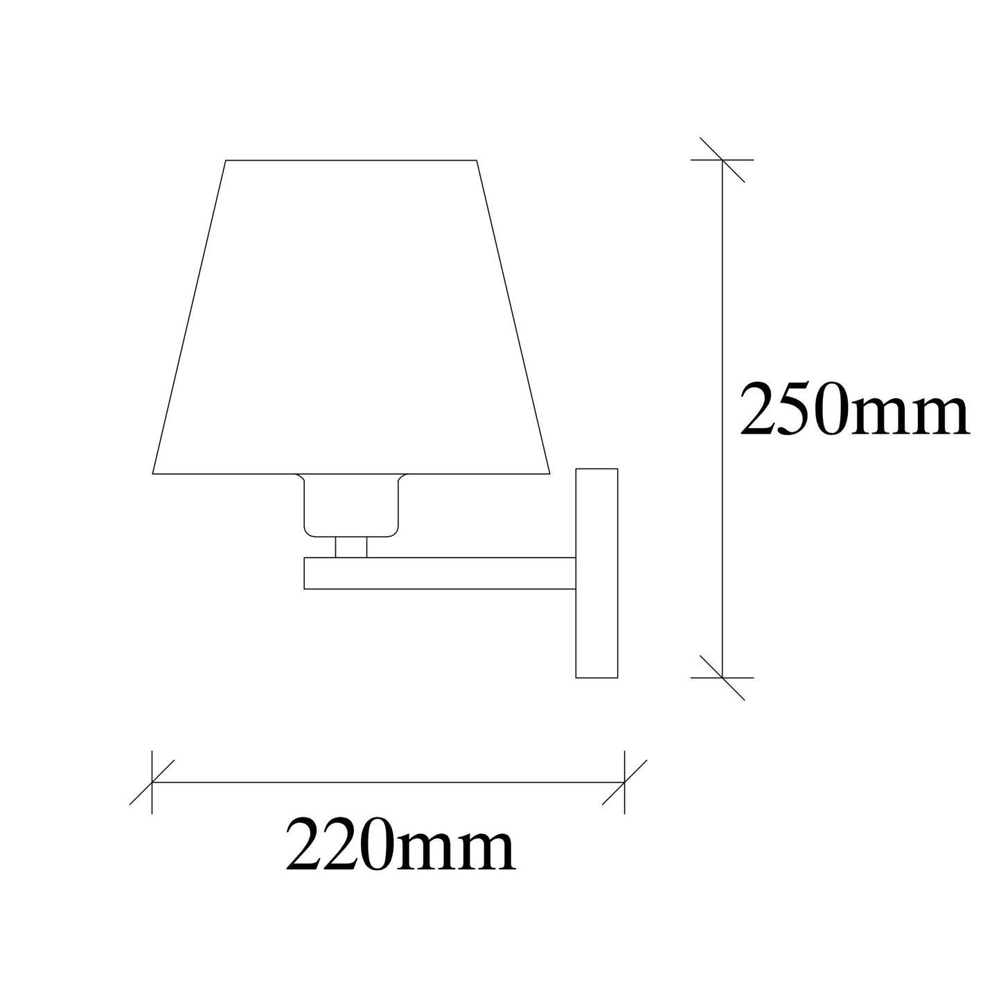 Aplique De Pared, Metal , Negro nickel blanco, 22x25x25, Casquillo E 27 Max 40 W_1