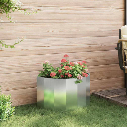 Jardinera Plateado 60 X 30 X 35 Cm Acero Galvanizado_3