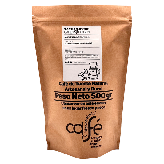Cafe Sin Intermediarios Café Nicaragua Sacuanjoche En Grano Para Filtro 500 G_0