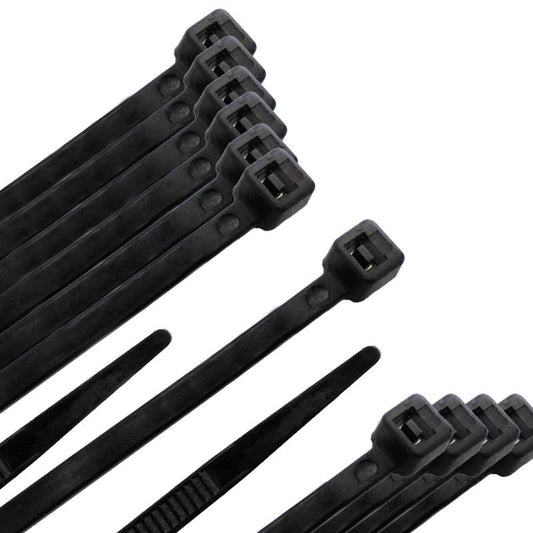 Brida Nylon 100%. Color Negro 3,5 X 140 Mm. Bolsa 100 Unidades. Abrazadera Plastico, Organizador Cables, Alta Resistencia_0