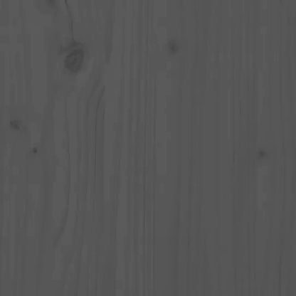 Aparador De Madera Maciza De Pino Gris 31,5x34x75 Cm / Vetonek_3