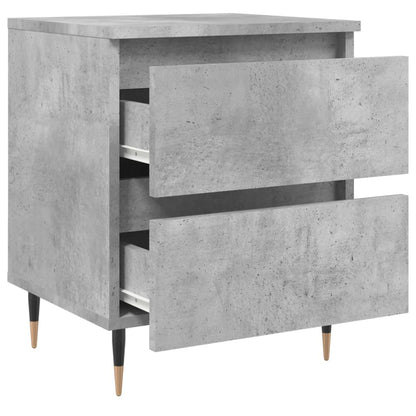 Mesitas Noche 2 Uds Madera Ingeniería Gris Hormigón 40x35x50 Cm_4