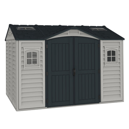 Caseta Jardín Apex Pro Plus 10.5×8 Pvc Gris Claro/oscuro_2