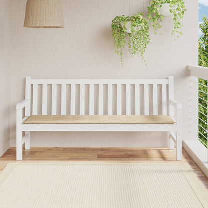 Vidaxl Cojín De Banco De Jardín Tela Oxford Beige 180x50x3 Cm_1