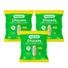 Pack 3x Smilitos, gusanitos de manzana y plátano 25g snack Smileat