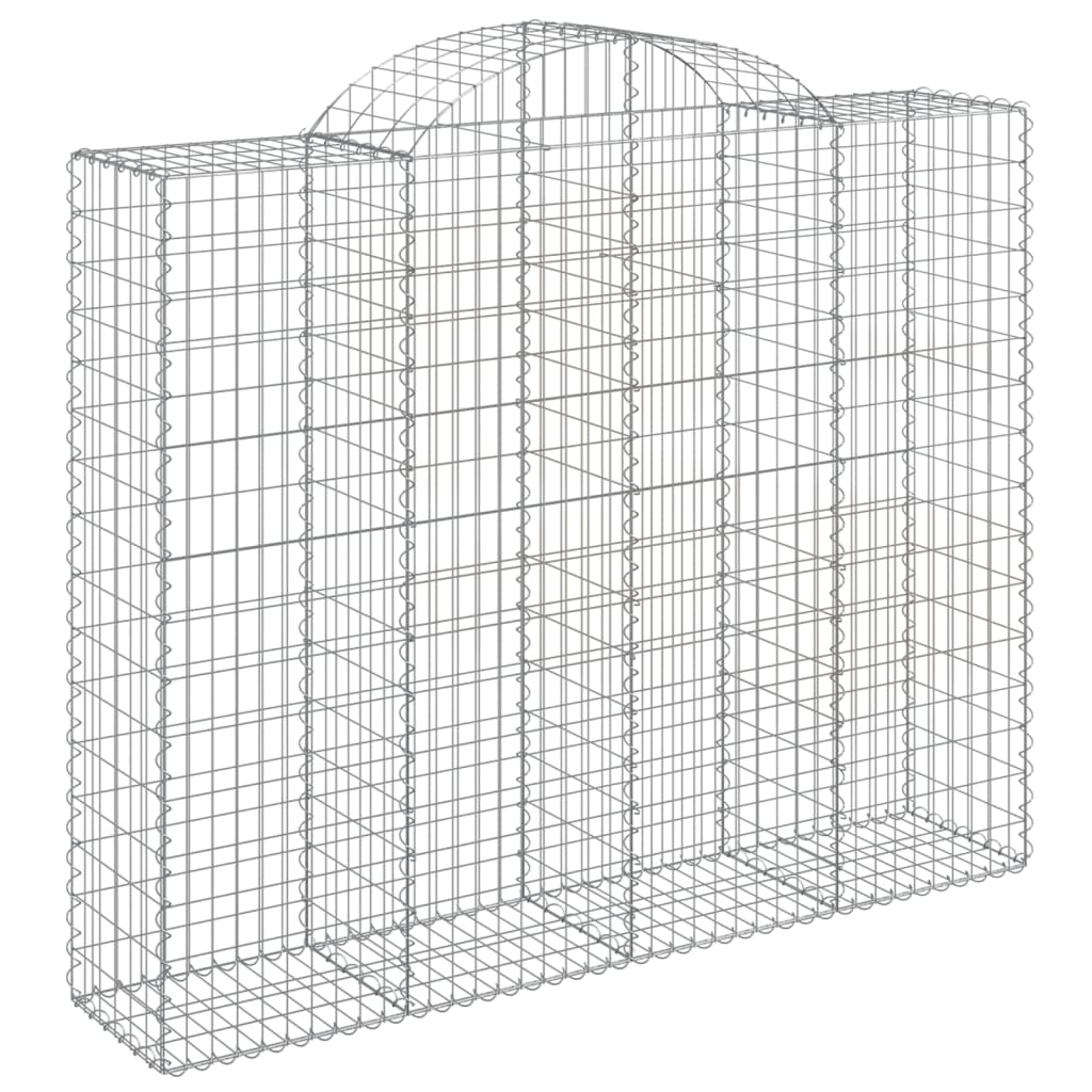 Cestas De Gaviones 8 Uds Forma De Arco Hierro 200x50x160/180 Cm_2