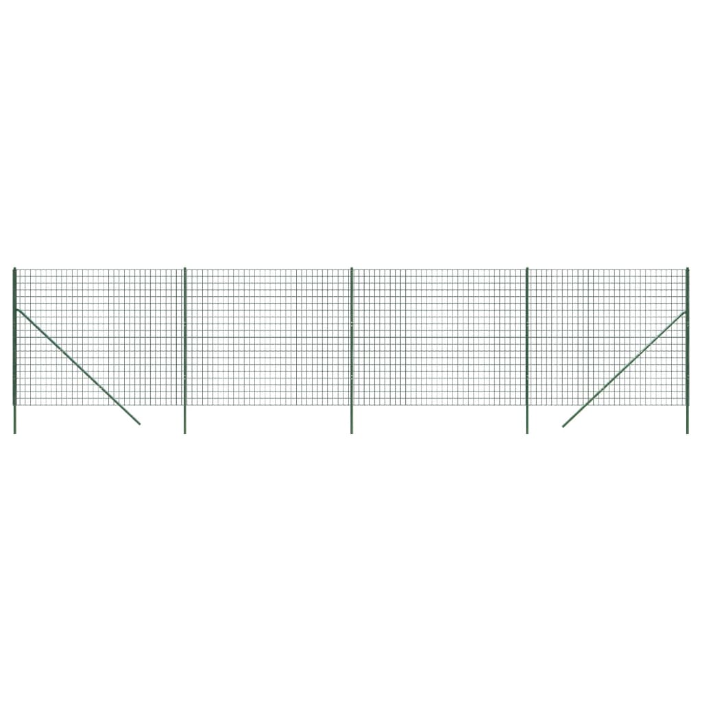 Cerca De Alambre De Acero Galvanizado Verde 2,2x10 M / Vetonek_2