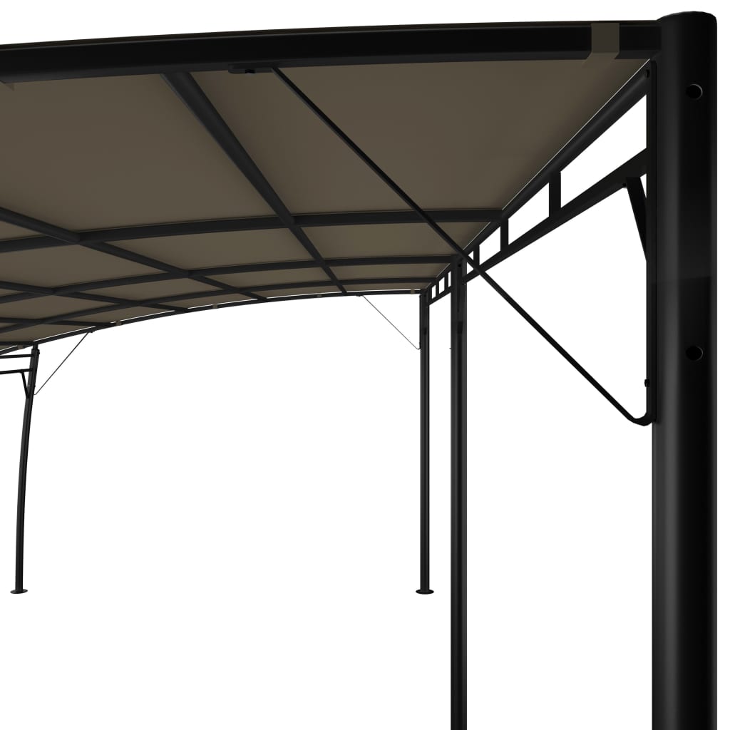 Toldo Parasol De Jardín Gris Taupe 6x3x2,55 M_4