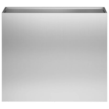 Macetero De Jardín Plateado 50 X 20 X 40 Cm Acero Galvanizado_2
