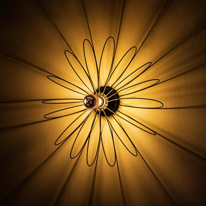 Aplique De Pared, Metal , Negro, 58x12x58, Casquillo E 27 Max 40 W_3