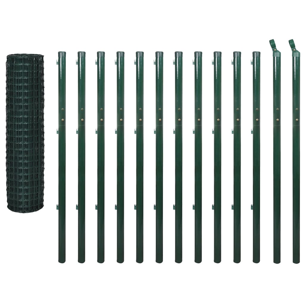 Set De Euro Valla Acero Verde 25x1,7 M / Vetonek_0