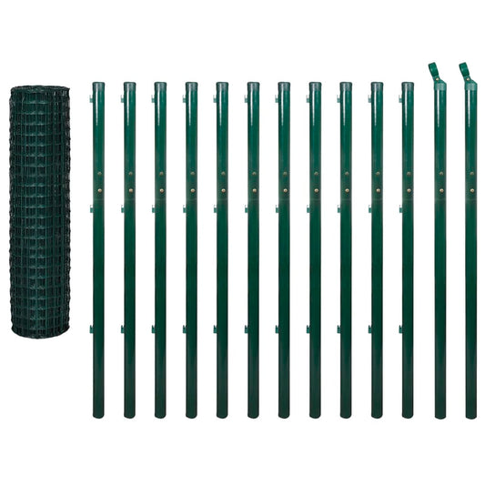Set De Euro Valla Acero Verde 25x1,7 M / Vetonek_0