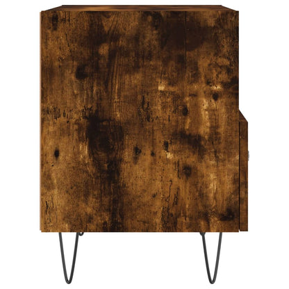 Mesita De Noche Madera Ingeniería Roble Ahumado 40x35x47,5 Cm_3