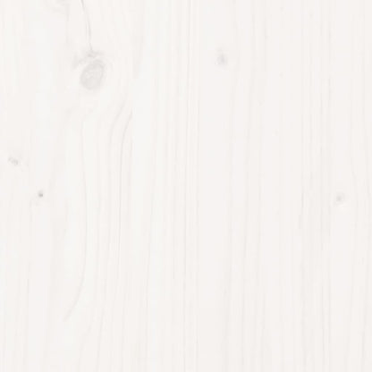 Tumbonas Madera Maciza De Pino Blanco 2 Unidades 205x60x31,5 Cm / Vetonek_2