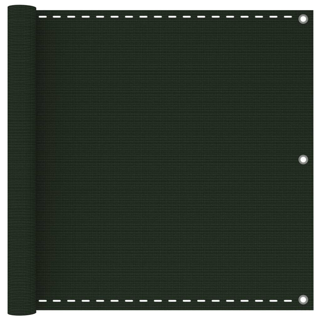 Vidaxl Toldo Para Balcón Hdpe Verde Oscuro 90x400 Cm_0