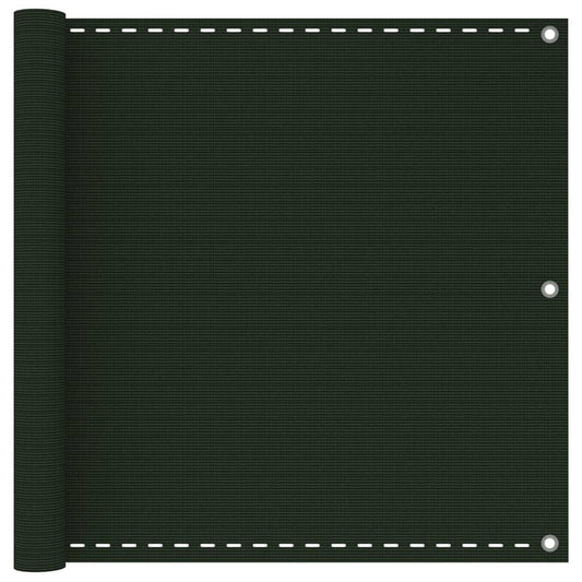 Vidaxl Toldo Para Balcón Hdpe Verde Oscuro 90x400 Cm_0