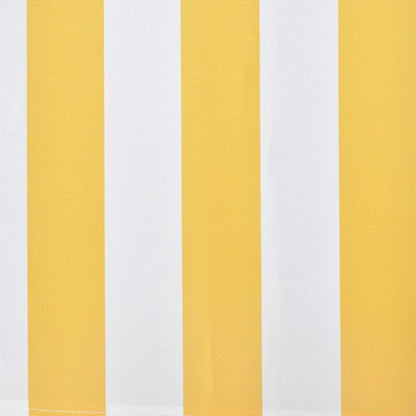 Toldo Plegable De Operación Manual 300 Cm Amarillo Y Blanco_4