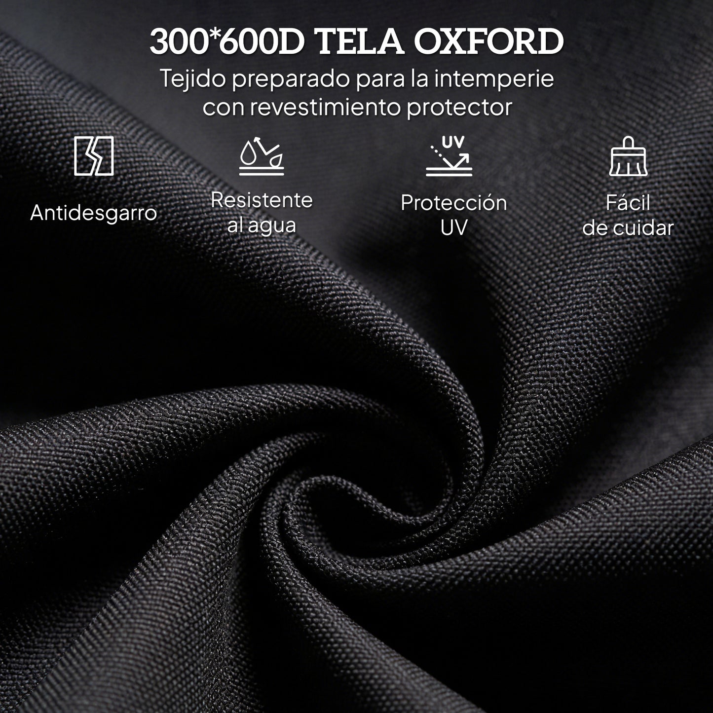 Outsunny Tumbona Plegable Reclinable Ajustable De 5 Posiciones 188x56x28cm Negro_4