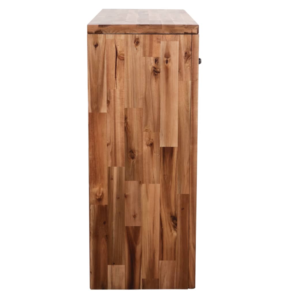 Mesa Consola De Madera Maciza De Acacia 86x30x75 Cm_1
