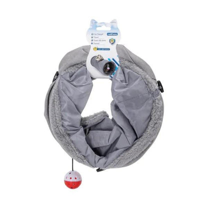 Túnel de juegos con forro para gatos Nobleza