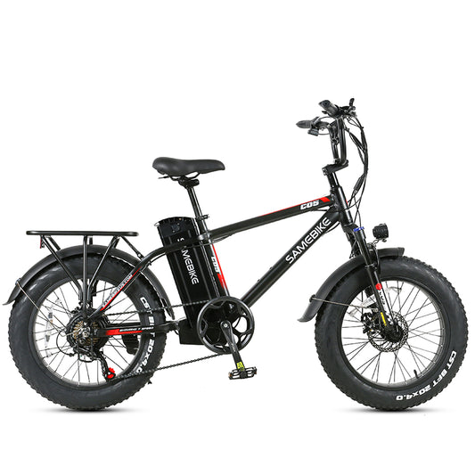 Fat Bike Electrica Samebike Xwc05 750w-48v-13ah (624wh) - Rueda 20x4.0 Color Negro_0
