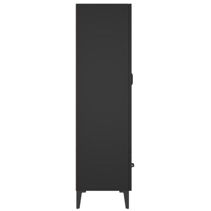 Aparador De Madera De Ingeniería Negro 70x31x115 Cm / Vetonek_1