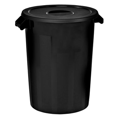 Cubo Industrial 100 Litros. Negro + 3x Bolsas De Basura De 10 Unidades_3