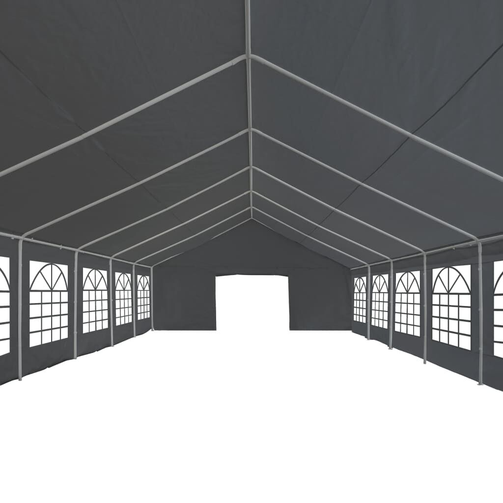 Vidaxl Carpa Para Fiestas Pe Gris 6x12 M_3
