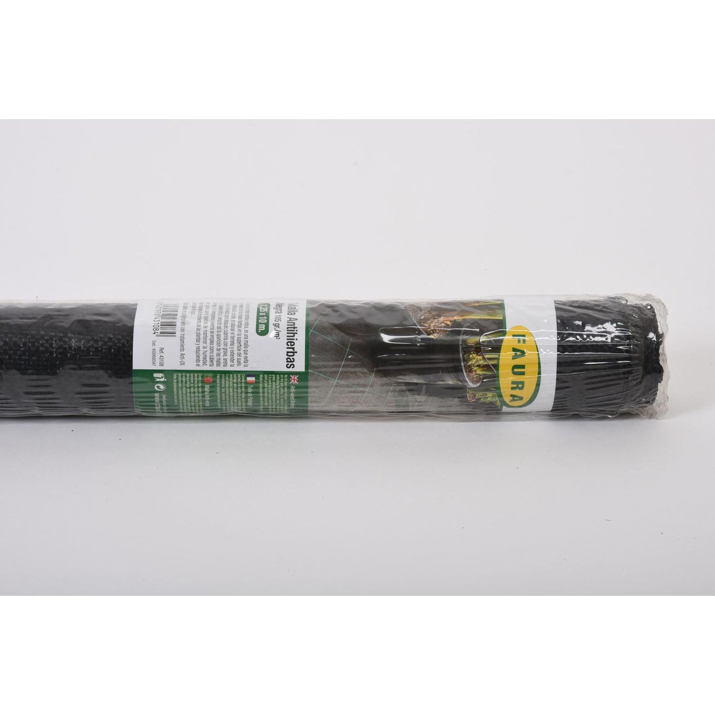 Malla Antihierbas 2 x 5 m negra 105 g/m² Faura